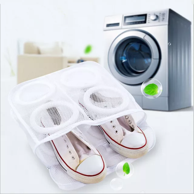 Red de lavandería para zapatos, bolsa de limpieza de zapatillas, bolsa  delicada para lavadora, fácil de usar, zapatos de limpieza transpirables e  higiénicos - AliExpress